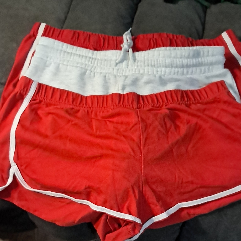 Women's Red Athletic Shorts